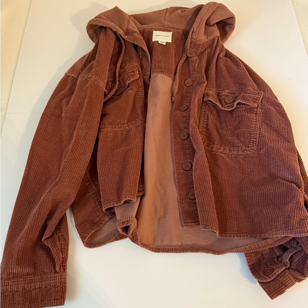 American Eagle Outfitters Corduroy Jacket in Brown